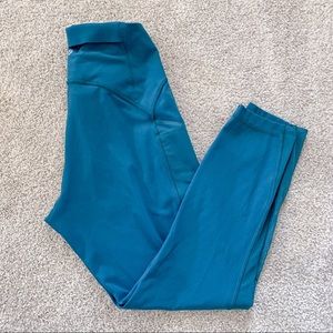 Lululemon Athletica Turquoise 7/8 Mesh High Rise Leggings 12